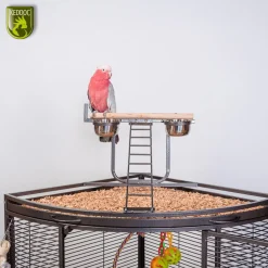 Keddoc Papegaaienkooi Ohio - Vogelverblijven - 91x64x168 cm Donkergrijs