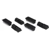 Keddoc Rubber Benchvoetjes - Hondenbench - 5x2x1.5 cm Zwart 6 stuks