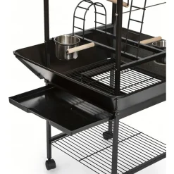 Keddoc Speelplaats Bird Stand - Vogelverblijven - 66.5x63.5x141 cm Antraciet