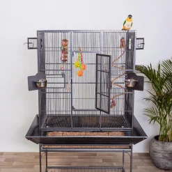 Keddoc Vogelkooi Alaska - Vogelverblijven - 86x55x164 cm Donkergrijs