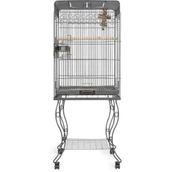 Keddoc Vogelkooi Conure - Vogelverblijven - 51x51x155 cm Antraciet