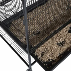 Keddoc Vogelkooi Super Home - Vogelverblijven - 94x58.4x152.4 cm Antraciet