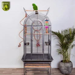 Keddoc Vogelkooi Texas - Vogelverblijven - 66x56x175 cm Donkergrijs