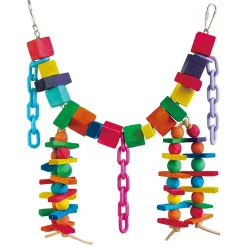 Keddoc Vogelspeelgoed Color Chain - Vogelspeelgoed - 47x21x10 cm Multi-Color