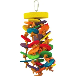 Keddoc Vogelspeelgoed Fun Round - Vogelspeelgoed - 26x25x10 cm Multi-Color