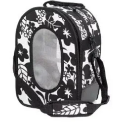 Keddoc Vogeltransporttas Black Leaf S Zwart&Wit - Vervoerstas