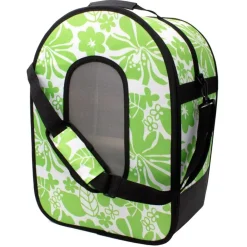 Keddoc Vogeltransporttas Tan Leaf S Groen&Wit - Vervoerstas