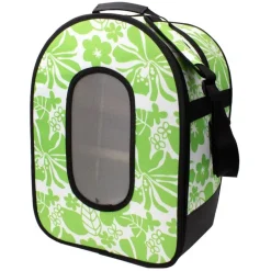 Keddoc Vogeltransporttas Tan Leaf S Groen&Wit - Vervoerstas