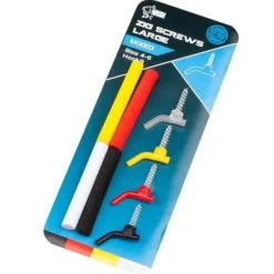 Kevin Nash Zig Screw Kit Large Mixed Colour - Aas -