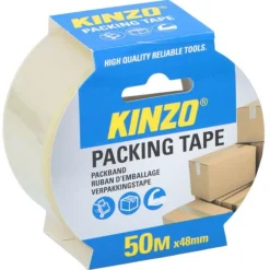Kinzo Verpakkingstape - Huishoud - Transparant 48mmx50m