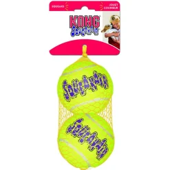 Kong Air Squeaker Ball - Hondenspeelgoed - Ø8 cm Geel Large