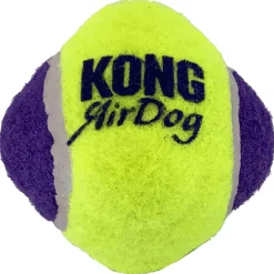 Kong Airdog Squeaker Knobby Ball Geel - Hondenspeelgoed
