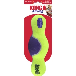 Kong Airdog Squeaker Roller - Hondenspeelgoed - Geel Large