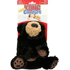 Kong Comfort Kiddos Bear - Hondenspeelgoed - Zwart Large