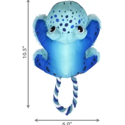 Kong Cozie Tuggz Frog - Hondenspeelgoed - S/M