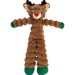 Kong Holiday Shakers Crumples Reindeer - Hondenspeelgoed - Bruin Xl