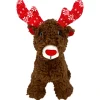 Kong Holiday Sherps Reindeer - Hondenspeelgoed - Bruin M