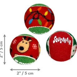 Kong Holiday Squeakair Balls - Hondenspeelgoed - S