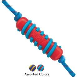 Kong Jaxx Brights Stick W/Rope - Hondenspeelgoed - 15.5x6.4 cm Large