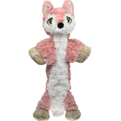 Kong Low Stuff Flopzie Fox - Hondenspeelgoed - Bruin Lichtroze Wit M