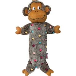 Kong Low Stuff Speckles Monkey - Hondenspeelgoed - 40 cm Large