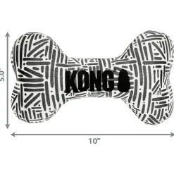 Kong Maxx Bone Wit&Grijs - Hondenspeelgoed