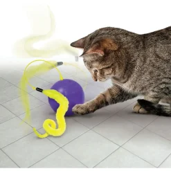 Kong Purrsuit Whirlwind - Kattenspeelgoed - Paars Geel