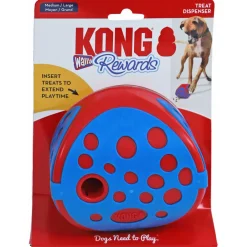 Kong Rewards Wally - Hondenspeelgoed - Ø12.5 cm Rood Blauw M/L