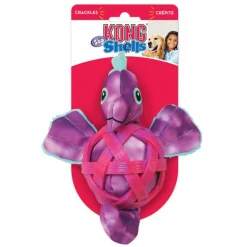 Kong Sea Shells Seahorse - Hondenspeelgoed - Paars Small/Medium