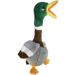 Kong Shakers Honkers Duck - Hondenspeelgoed - Grijs Bruin Groen Large