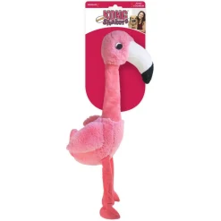 Kong Shakers Honkers Flamingo - Hondenspeelgoed - 33 cm Roze Small