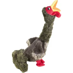 Kong Shakers Honkers Turkey - Hondenspeelgoed - Bruin Rood Geel Large