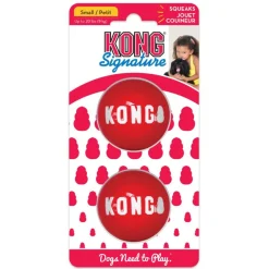 Kong Signature Balls 2-Pak Rood - Hondenspeelgoed
