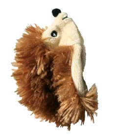 Kong Speeltje Pluche Egel - Kattenspeelgoed - 10 cm Bruin