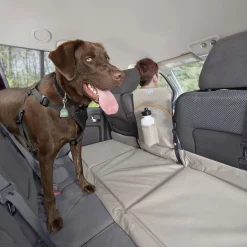 Kurgo Backseat Bridge - Hondenautoaccessoire - 132x40 cm Beige Zwart Tot 45 Kg