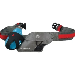 Kurgo K9 Excusion Running Belt - Hondenheupgordel - Grijs Rood