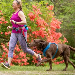 Kurgo K9 Excusion Running Belt - Hondenheupgordel - Grijs Rood