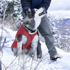 Kurgo Loft Jacket Rood&Antraciet - Hondenjas