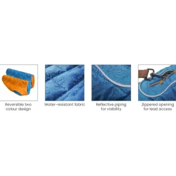 Kurgo Loft Jacket Rood&Antraciet - Hondenjas