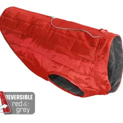 Kurgo Loft Jacket Rood&Antraciet - Hondenjas