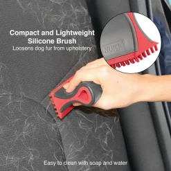 Kurgo Shed Sweeper - Hondenvachtborstel - Grijs Rood