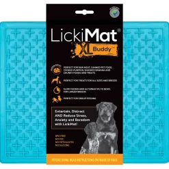 Lickimat Buddy Treat - Slowfeeder Voermat Turquoise - Hondenvoerbak