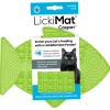Lickimat Casper - Slowfeeder Voor De Kat - Tegen Schrokken - Kattenvoerbak - 22x16 cm Groen