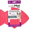 Lickimat Casper - Slowfeeder Voor De Kat - Tegen Schrokken - Kattenvoerbak - 22x16 cm Pink