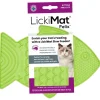 Lickimat Felix - Slowfeeder Voor De Kat - Tegen Schrokken - Kattenvoerbak - 22x16 cm Groen