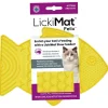 Lickimat Felix - Slowfeeder Voor De Kat - Tegen Schrokken - Kattenvoerbak - 22x16 cm Geel