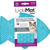 Lickimat Felix - Slowfeeder Voor De Kat - Tegen Schrokken - Kattenvoerbak - 22x16 cm Turquoise