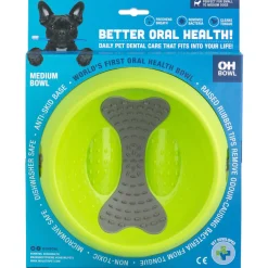 Lickimat Oh Bowl - Betere Orale Gezondheid! Appelgroen - Hondenvoerbak