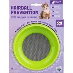 Lickimat Oh Bowl - Hairball Prevention - Oral Health - Kattenvoerbak - Ø16x5 cm Groen