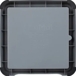 Lickimat Outdoor Keeper - Voederbak/Voederbakhouder Voor Voermat - Hondenvoerbak - 26x26 cm Grijs